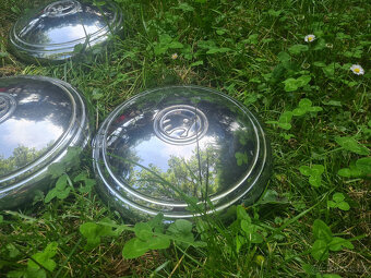 sada 4 ks chrom poklice škoda staré veteran 14" - 7
