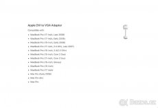 Display adaptér DVI-VGA - 1ks Apple originál - 7