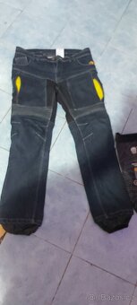 Pánské motocyklové jeans s kevlarem a chrániči Forcefield - 7