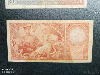 Bankovky Českoslovenko 1.republika 1926 - 1929 - 7