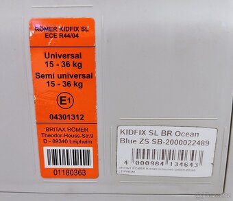 Autosedačka Britax Römer Kidfix SL, 15-36 kg - 7