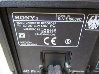 Nabízím video Sony je funkční. Bez dálkového ovladače. Půvo - 7