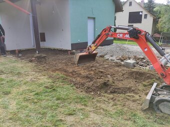 Zemní práce , půjčovna strojů,Práce minibagrem - 7