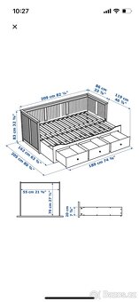 HEMNES rám rozkládací postele - 7