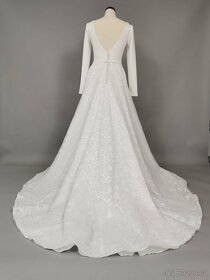 Luxusní nenošené svatební šaty, Bonna 40 EU (M) - 7