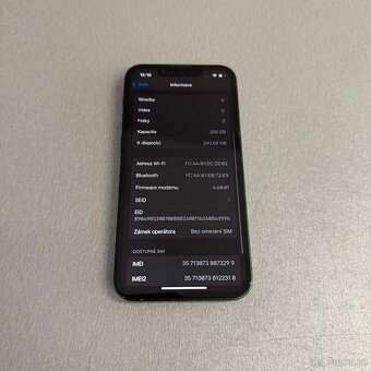 iPhone 13 mini 256GB zelený, pěkný stav, 12 měsíců záruka - 7