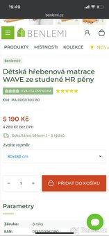 Domečková postel Tery + matrace Wave 80x180 cm - 7