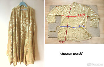 Zlatý saténový orientální set 3ks - 7