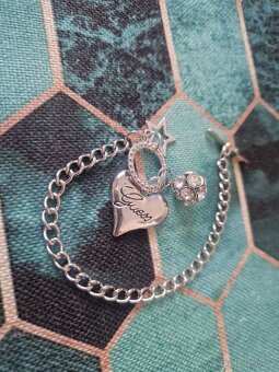 Nový dámský značkový náramek Guess bižu srdce srdíčko 21 cm - 7