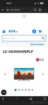 LG led Smart televize 43” 109 cm - 7