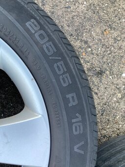 Sada Alu kol z vozu Škoda Octavia II, 205/55/16 - 7