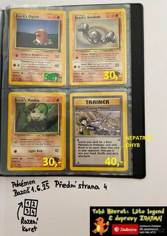 Kusové Pokémon VINTAGE karty (KARTY STARÉ PŘES 25LET)(3) - 7
