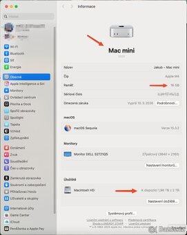 Mac Mini M4 - 16GB Ram, 2TB SSD TOP stav - 7