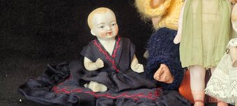 Starožitné porcelánky A.M, Heubach, Kewpie, K+W... - 7