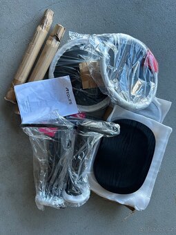 2ks dřevěné barové židle - 7