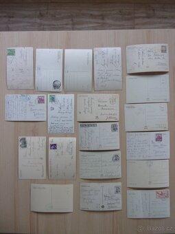 STARÉ POHLEDNICE - MALÝ i VELKÝ FORMÁT - RŮZNÉ - 51 kusů - 7