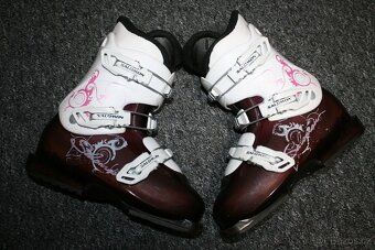 dívcí lyže tecno 120 cm , lyžáky - 7