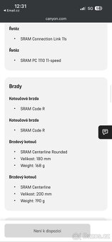 Canyon Sender CF 7.0 M Carbon - 7