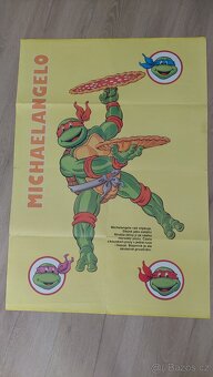 3 x plakátový komiks Želvy Ninja rok 1992 - 7