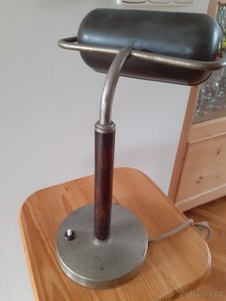 BANKÉŘKA STOLNÍ LAMPA - BAKELIT - 7