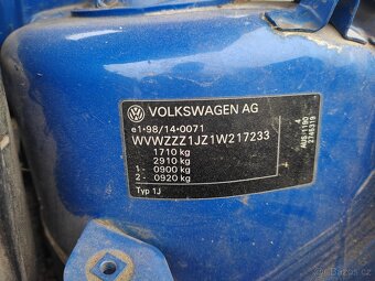 Volkswagen Golf 4 1,6 123.000 km r.v 2000 - 7