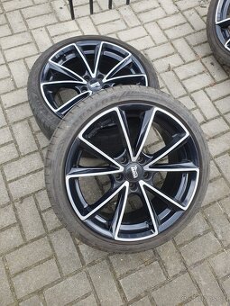 Alu kola 5x112 r18 8j et35 letni pneu 225/40/18 - 7