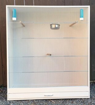 Levné bednové klece z bílého lamina - 7