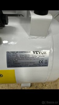 Vzduchový kompresor 50L 750 W, přenosný kompresor 8 bar - 7
