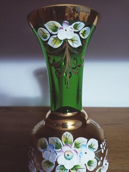 novoborské sklo - velká váza - 7