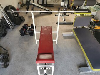 Prodám lavici na bench+osy a kotouče - 7