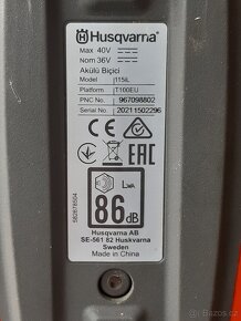 Aku vyžínač Husqvarna 115iL - 7