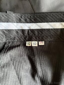 Pánský oblek Slim velikost 52 + vesta - 7