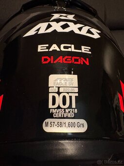 Integrální helma AXXIS EAGLE SV DIAGON Červená - 7