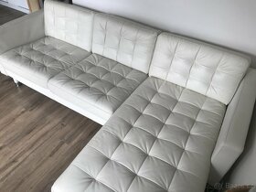 Landskrona 3-místná pohovka - IKEA- Kůže - bílá - 7