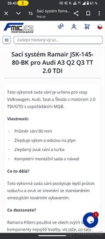 Sportovní sání golf/Octavia/Audi/seat - 7