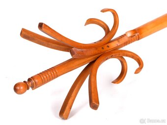 Starožitný věšák, original THONET, TOP stav - 7