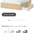 Ikea MALM + úložný prostor + rošty - 7
