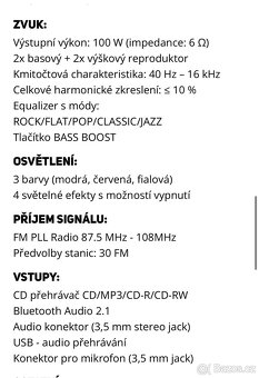 Hifi věž sencor SMC 8000B - 7
