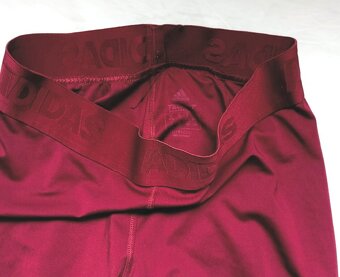STREČOVÉ TRIČKO-OCK+ADIDAS-TECHFIT-VÍNOVÉ LEGÍNY-L, 38/40 - 7