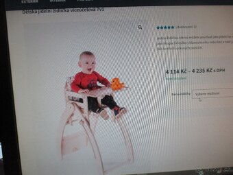 Víceúčelová dětská židliščka 7v1 - 7