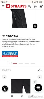 Nové pánské pracovní kalhoty Engelbert Strauss vel 58 - 7