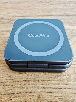 CubeNest S312 Fold 3v1 magnetická bezdrátová nabíječka šedá - 7