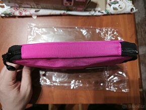 Taška/brašna na kable, nabíječky tablet nová růžová/černá - 7