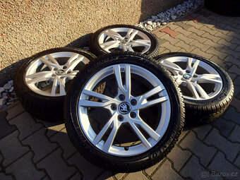 ZÁNOVNÍ ZIMNÍ originál ALU 17" 5x112 Dunlop 205/50R17 - 7
