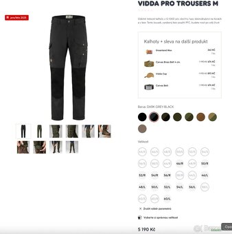 Outdoorové kalhoty Fjallraven Vidda Pro Trousers M - 7