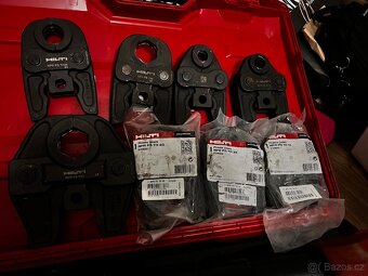 Hilti aku lisovací kleště +12xHilti čelisti V a TH - 7