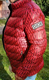 Nová zimní bunda Dior XXL pánská červená - 7