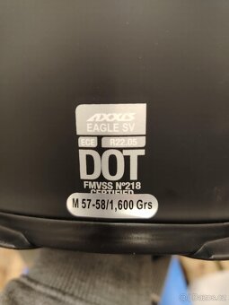 nová přilba AXXIS EAGLE černá matná M - 7