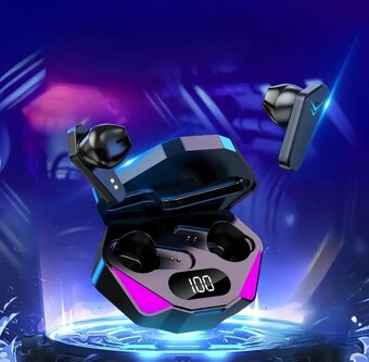 Bezdrátová pecková hudební/herní sluchátka X15 - 7