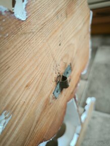 Stará dřevěná polička Provence styl - 7